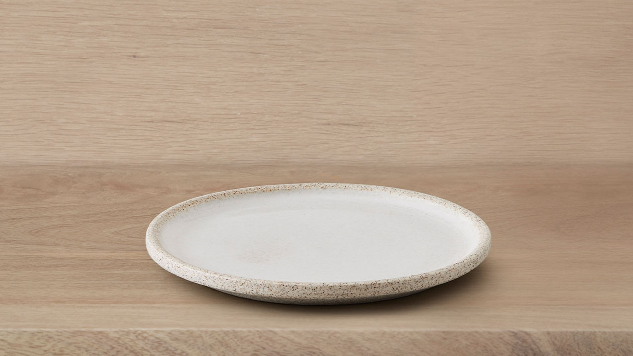 Ceramic Bowl + Plate for Tides, Reykjavik